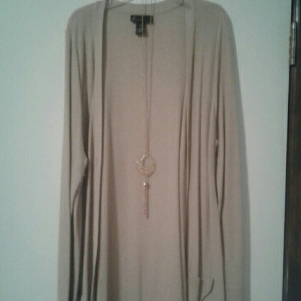 Tan cardigan
